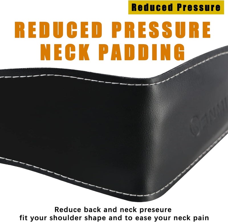 RANMING Saxophone Neck Strap Leather Saxophone Strap Pad Adjustable length Alto Sax Neck Strap for Soprano Tenor Sax and Clarinets Oboes(Black) - Image 3